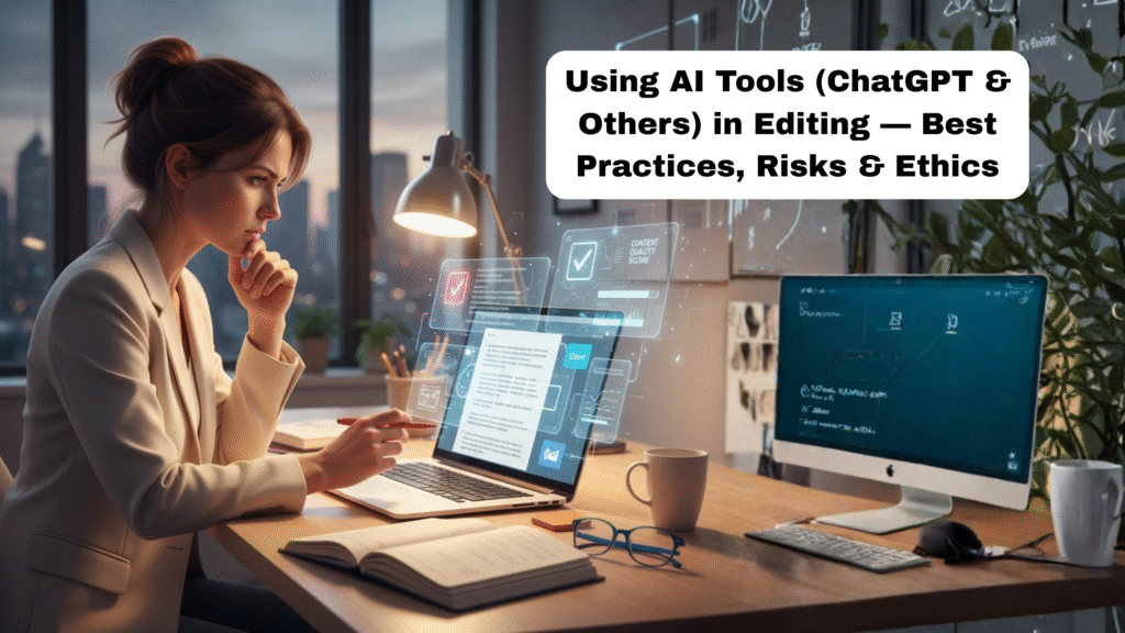 Professional editor using ChatGPT AI tools for content editing and SEO optimization | ADITOR best digital marketing agency in India | advanced AI-powered editing workspace.